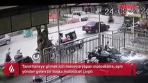 Tamire giden motosiklete başka bir motosiklet çarptı