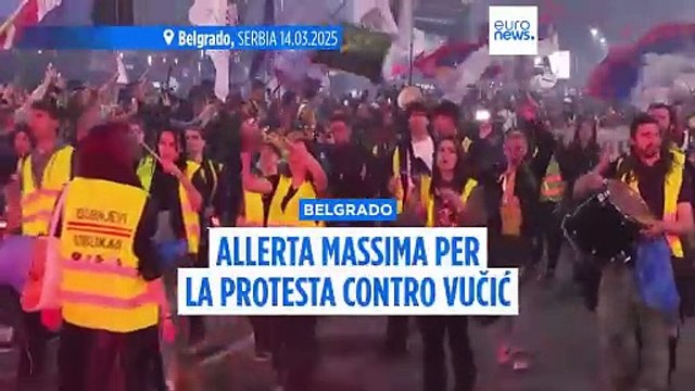 Serbia: allerta massima per la manifestazione a Belgrado contro Vučić