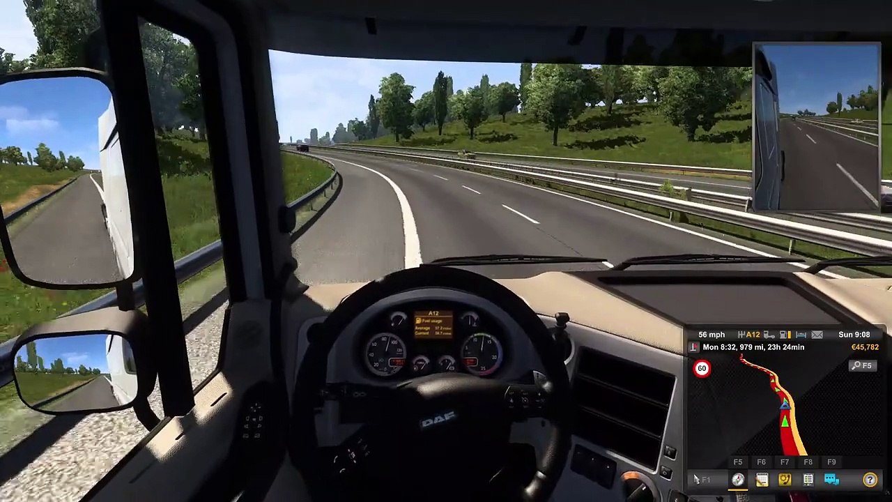 FIRST RIDE WITH NEW TRUCK [DAF XF105Space] - Plymouth - Kristiansand - ETS2 Gameplay #9