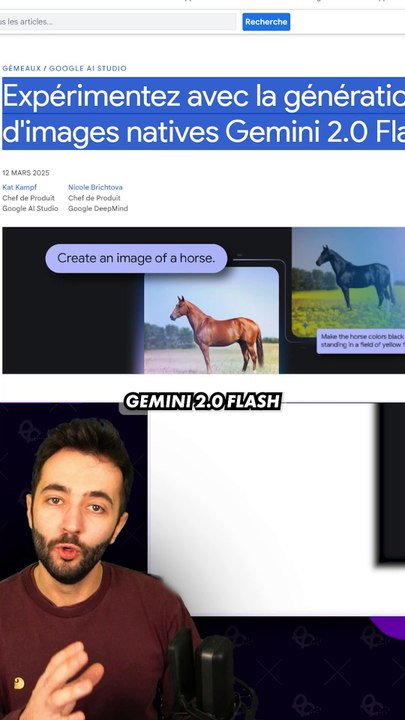 LES IMAGES IA DE FOLIES AVEC GEMINI 2.0 FLASH !! 🖼️ #gemini #gemini20 #actusia #gemini20flash #googl #gemini2