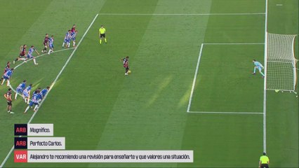 El audio de la revisión del VAR del penalti de Abdón Prats en el Mallorca vs. Espanyol