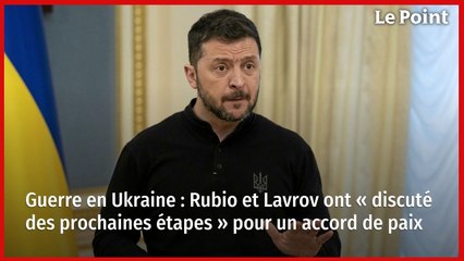 Rubio et Lavrov discutent des prochaines étapes pour la paix en Ukraine 🇺🇦