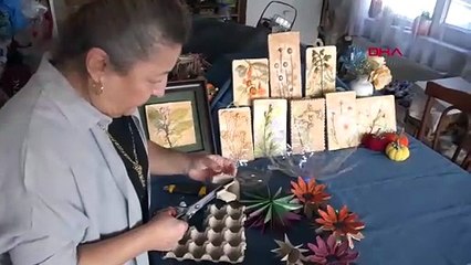 Tam 31 yıldır evsel atıkları çöpe göndermek yerine birer süs eşyasına dönüştürüyor