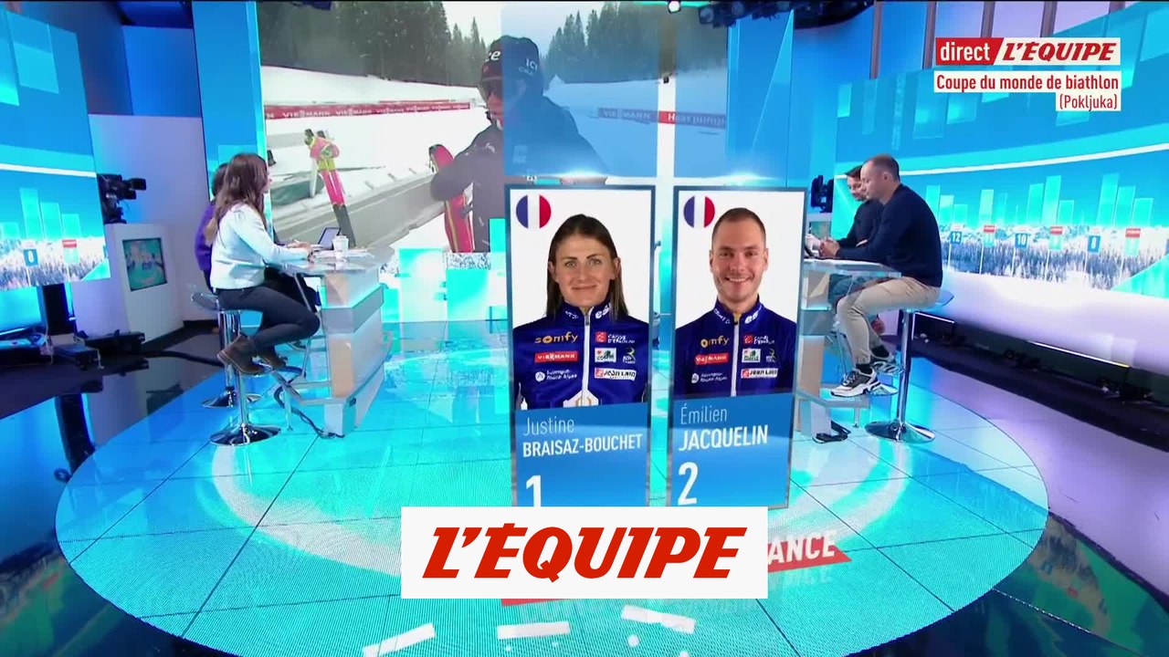 Braisaz-Bouchet - Jacquelin sur le relais mixte simple - Biathlon - Coupe du monde