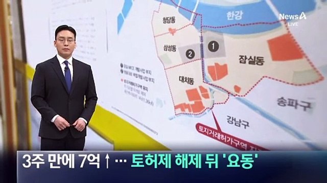 3주 만에 집값 7억↑…토허제 해제 뒤 ‘요동’