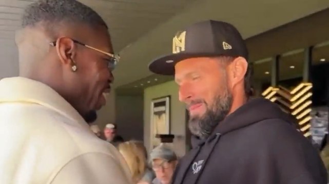 Pogba sugli spalti con un vecchio amico...Giroud