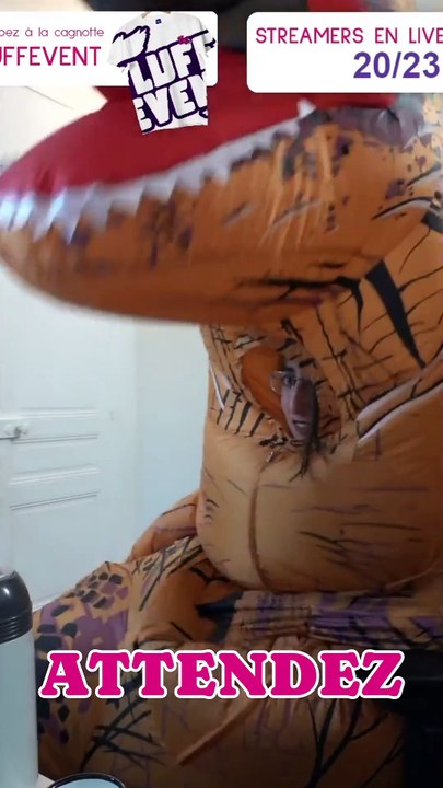 Djigr réalise son Donation Goal T-Rex #FluffEvent2023  #furry #vtuber #twitch