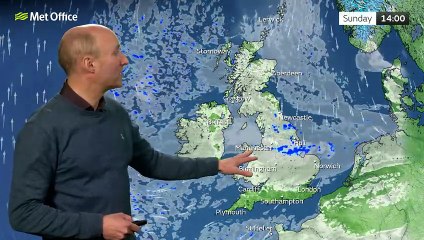 Met Office Sunday Afternoon weather forecast 16/03/2025