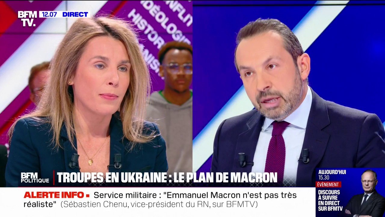 Envoi de troupes en Ukraine: "On ne comprend rien à ce que veut faire Emmanuel Macron", estime Sébastien Chenu (RN)