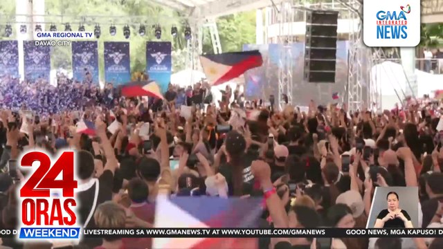 Solidarity walk para kay Ex-Pres. Duterte, isinagawa sa Davao City; Davao City Mayor Baste Duterte, binatikos si Pangulong Bongbong Marcos | 24 Oras Weekend