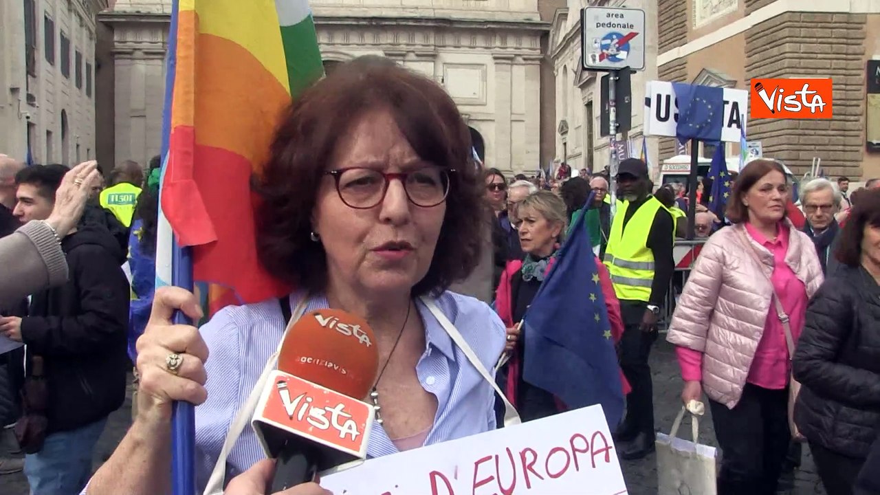 Una piazza per l'Europa, le voci dei manifestanti a Roma: "E' fondamentale esserci"
