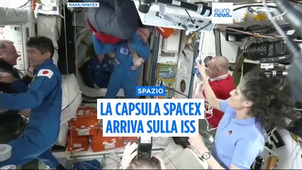 Spazio: arrivati sull'Iss gli astronauti che daranno il cambio ai due bloccati da 9 mesi