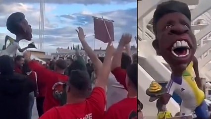 Sin piedad con el ninot de Vinicius: "Balón de playa..."