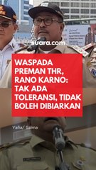 Waspada Preman THR, Rano Karno: Tak Ada Toleransi, Tidak Boleh Dibiarkan