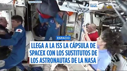 La tripulación de reemplazo llega a la ISS, donde permanecen dos astronautas atrapados
