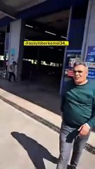 Görüntüler çıktı | Farı yanmayan arabasını muayeneden geçemeyince yaktı