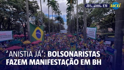 Bolsonaristas fazem manifestação na Praça da Liberdade