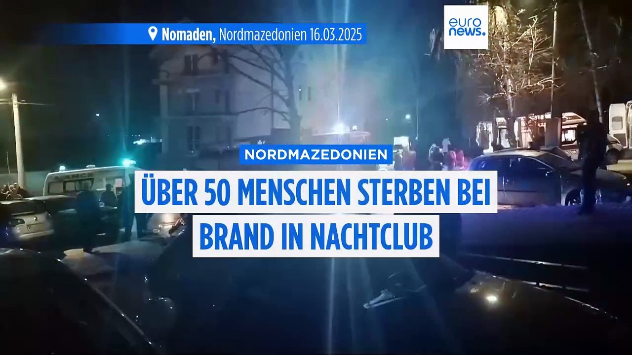 59 Tote bei Feuer in einem Nachtclub in der nordmazedonischen Stadt Kočani