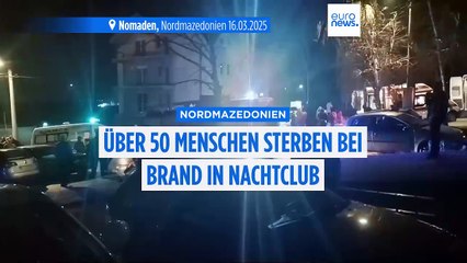 59 Tote bei Feuer in einem Nachtclub in der nordmazedonischen Stadt Kočani