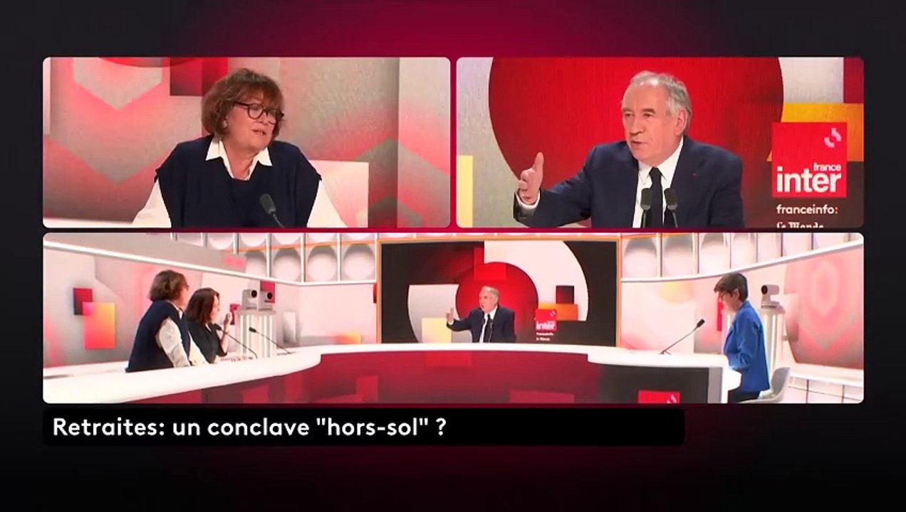 Colère de la CGT et de la CFDT après les déclarations de François Bayrou, ce midi sur France Inter, qui rejette "la possibilité d'un retour de l'âge légal de départ à la retraite à 62 ans"