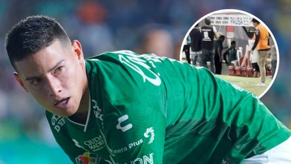 James Rodríguez avienta silla tras derrota ante Necaxa