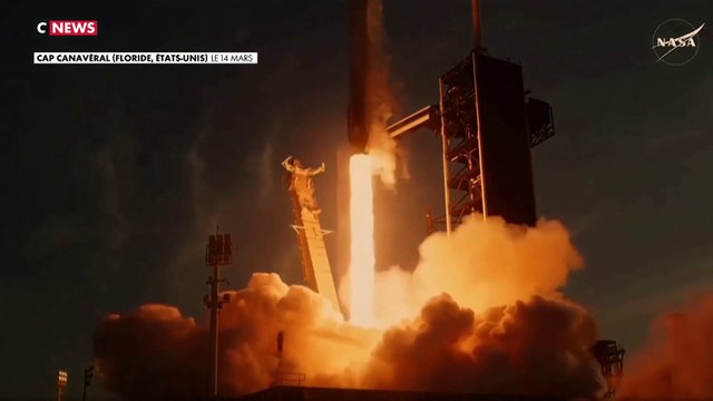 Nasa : la fusée Falcon 9 de Space X va récupérer deux astronautes, en mission, dans l'ISS