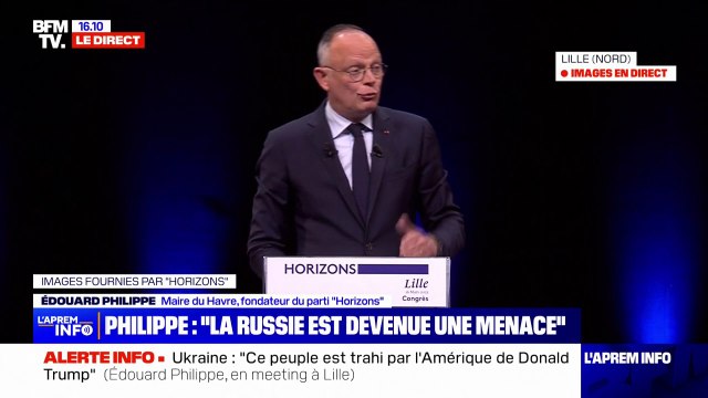 Défense de l'Europe: Édouard Philippe (Horizons) exprime son entier soutien à Emmanuel Macron