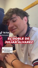 El doble de Julián Alvarez de tiktok