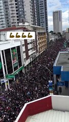 Thousands of supporters of former President Rodrigo Duterte join the unity walk in Davao City