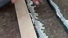 Some stages of installing terrazzo flooring