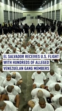 El Salvador receives flight U.S. with hundreds of alleged Venezuelan gang members