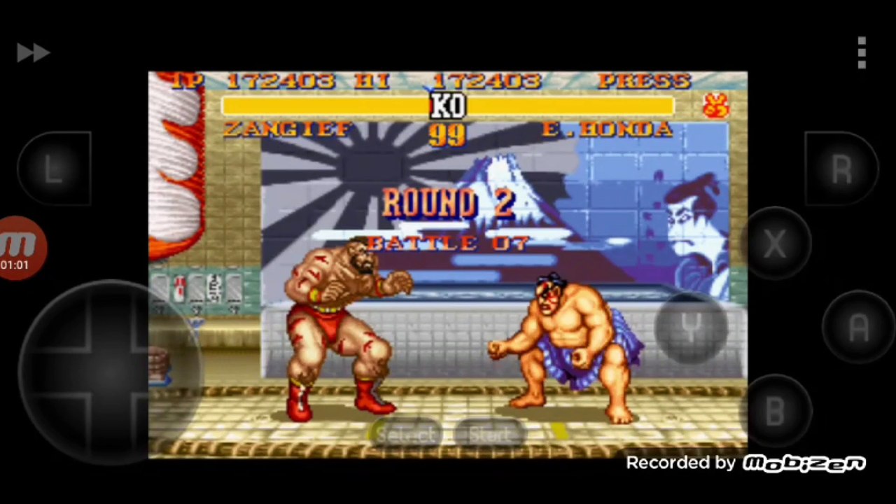 Street Fighter II Turbo: Hyper Fighting Zangief vs E. Honda Zangief é derrotado por E. Honda