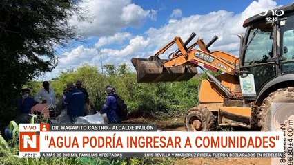 Se rompe dique de contención y amenaza a comunidades y sembradía
