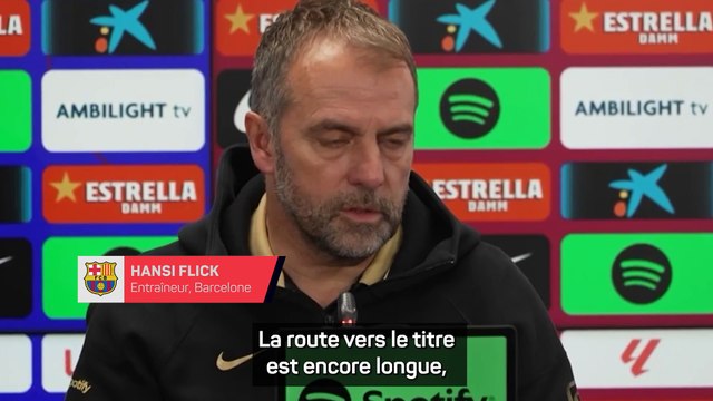 Pour Flick, le match contre l'Atlético ne sera pas décisif dans la course au titre