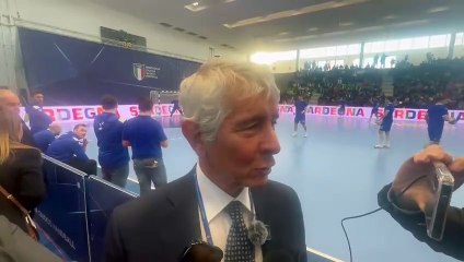 Il ministro dello Sport Andrea Abodi al palasport di Sa Rodia: ?L'isola ha tutte le carte in regola per ospitare eventi internazionali?