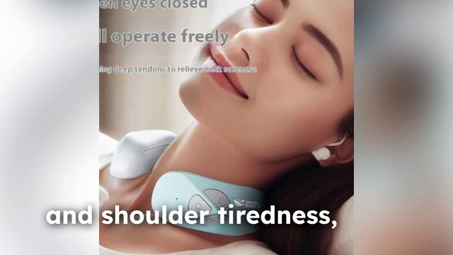 Electric Neck Massager EMS Pulse Rechargeable USB