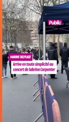 Marine Delplace (Star Academy) arrive en toute simplicité au concert de Sabrina Carpenter