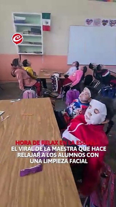 VIDEO: ¡Hora de relax! Maestra causa furor con clase de relajación en el aula