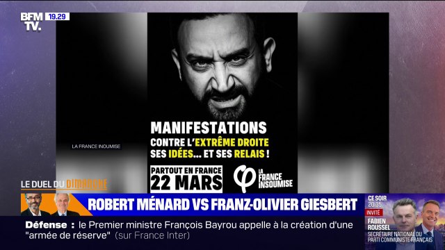 Quelle honte! : Robert Ménard condamne la réaction de Jean-Luc Mélenchon au sujet de la polémique sur une affiche de LFI mettant en scène Cyril Hanouna et jugée antisémite
