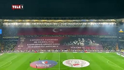 Fenerbahçeli taraftarlar Çanakkale Zaferi'ni unutmadı!