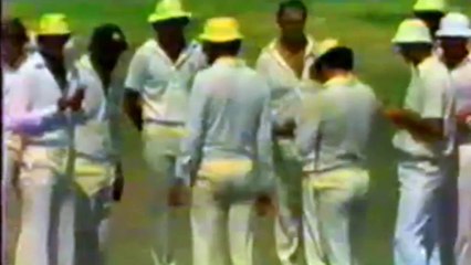 Tauseef Ahmad Test Debut Duck  vs Australia  Ist Test at Karachi in Feb 1980