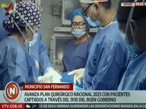 A través del Plan Quirúrgico Nacional 2025 mil pacientes serán favorecidos en el estado Apure