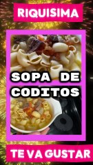 SOPA DE CODITOS CON CARNE, LA RECETA ORIGINAL RIQUISIMA.