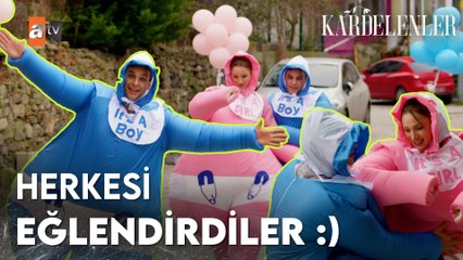 Pelinsu ve Cankat cinsiyet partisinde maskot oldular! - Kardelenler 7. Bölüm