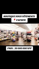 Vente boutique sous-vetements Papeete