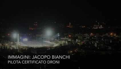 Fiorentina Juventus: le immagini dello stadio dal drone durante il match