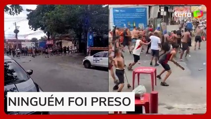 Torcedores se envolvem em briga antes de jogo entre Flamengo e Fluminense