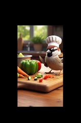 Birds are making food