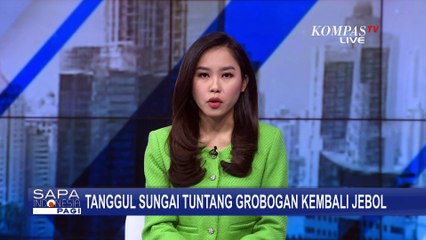Permukiman Warga Banjir Akibat Tanggul Sungai Tuntang di Grobogan Jebol Lagi