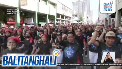 Mga tagasuporta ni FPRRD sa Davao City, nag-solidarity walk; nananawagang pauwiin na ang dating pangulo | Balitanghali